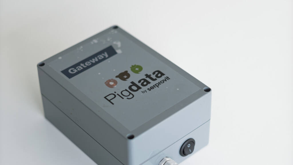 Equipment from the Pigdata pig farm monitoring system