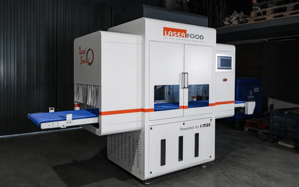 Laser marking machine for food applications.