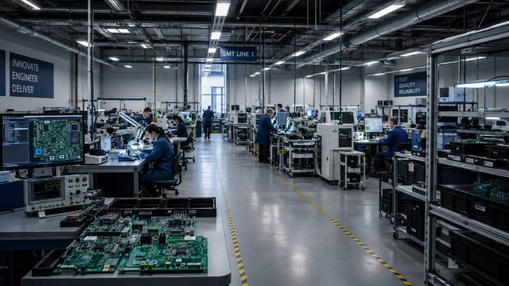 Electronics manufacturing line